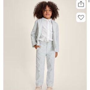 Gymboree Kids Striped Suit Set - Light Blue and White